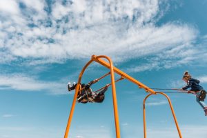 swing, park, playground, Purple Park